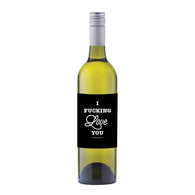 I Fucking Love You Wine Label Sticker - Wl021